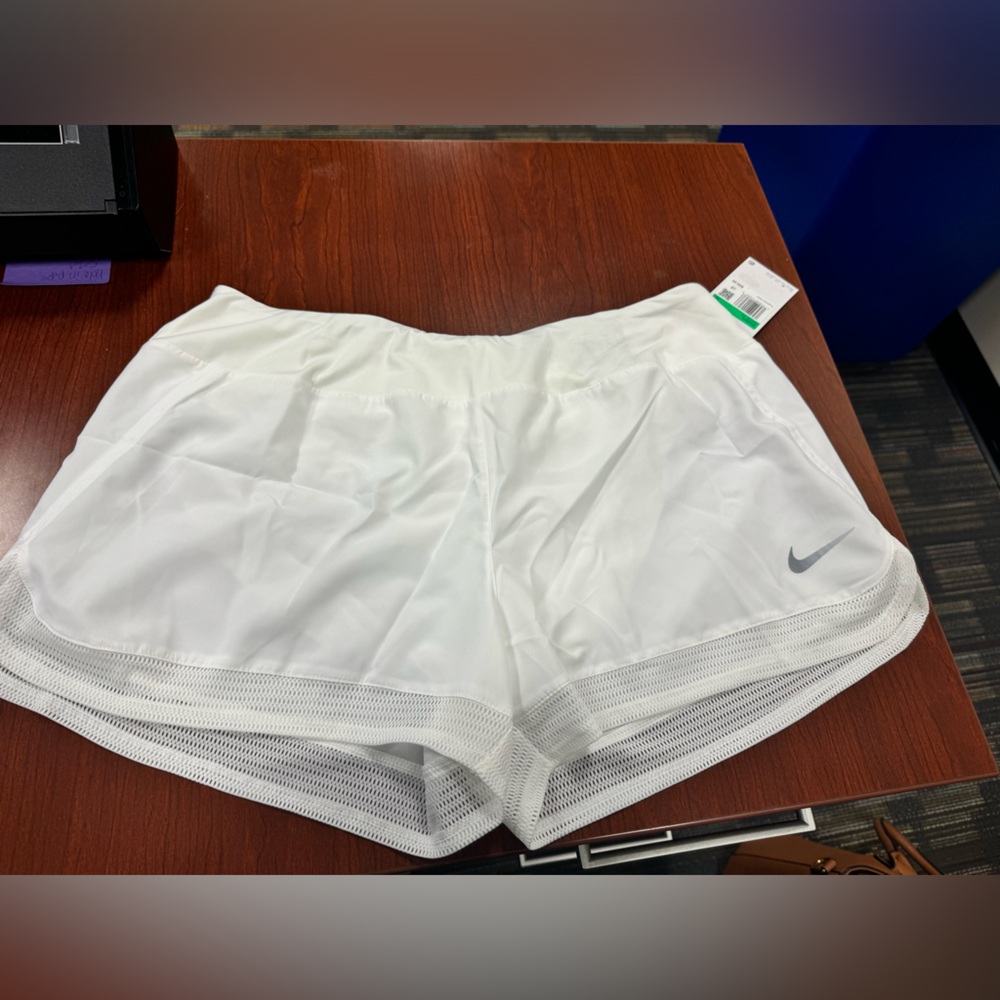 White Nike Dri-fit Shorts